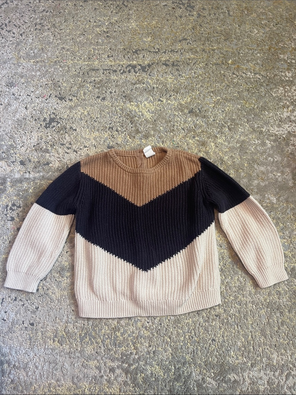 3T colorblock sweater